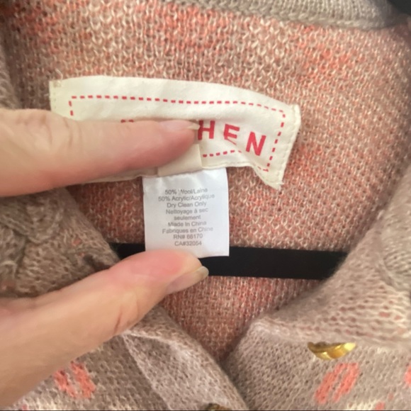 Anthropologie madchen flowering pompona wool cape - Picture 7 of 8